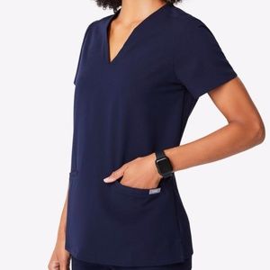 FIGS Casma Top - XXS Navy Blue